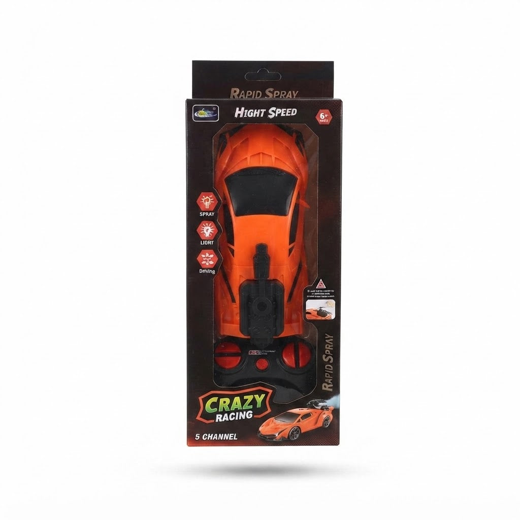 Remote Control Spray Racing Car with LED Lights | High-Speed