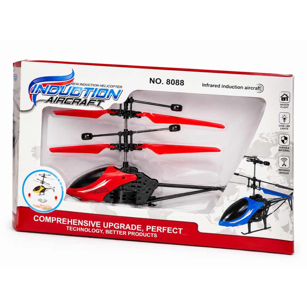 Hand Sensor Infrared Flying Helicopter Toy with LED Lights