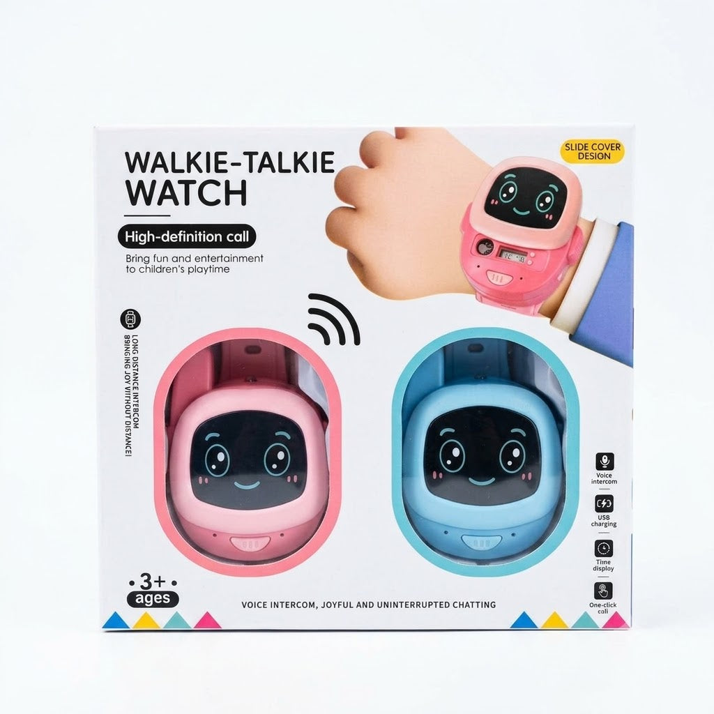 Kids Walkie Talkie Watch Set | Rechargeable Two-Way Communication Smart Watch