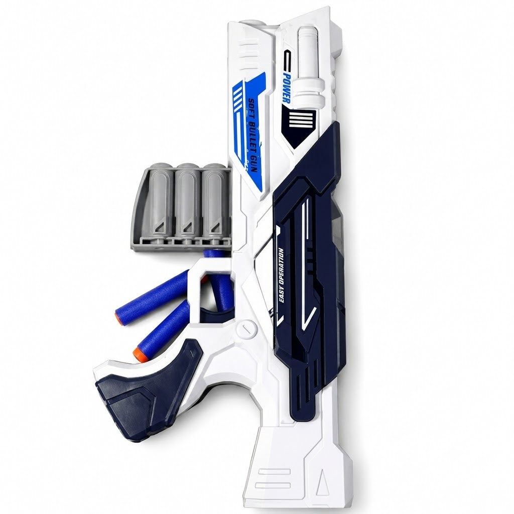Power Soft Bullet Gun Toy with Foam Darts | Kids Blaster