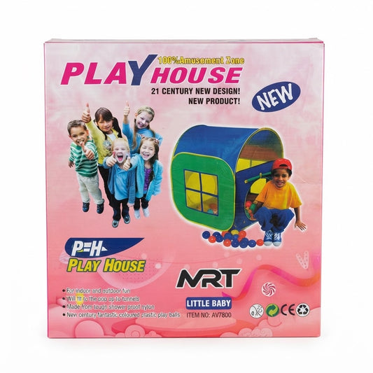 Kids Play Tent House | Foldable Indoor & Outdoor Playhouse for Children