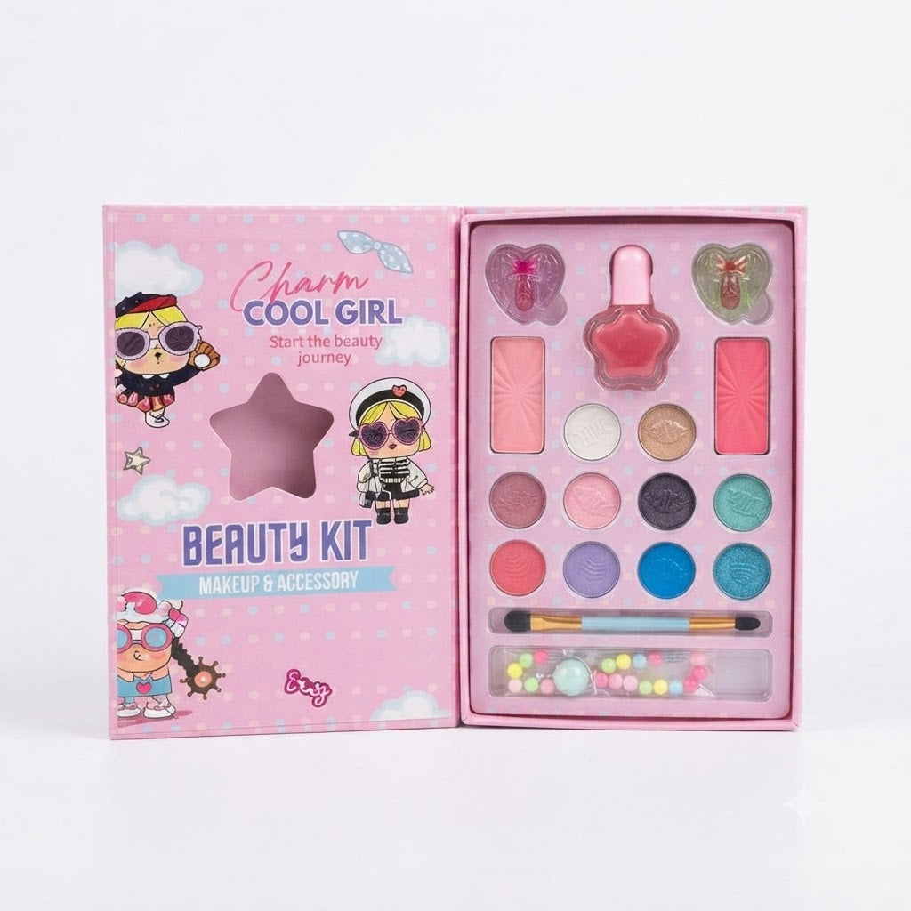 Kids Beauty Makeup Kit with Accessories | Girls Pretend