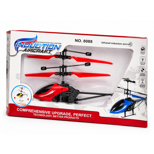 Hand Sensor Infrared Flying Helicopter Toy with LED Lights