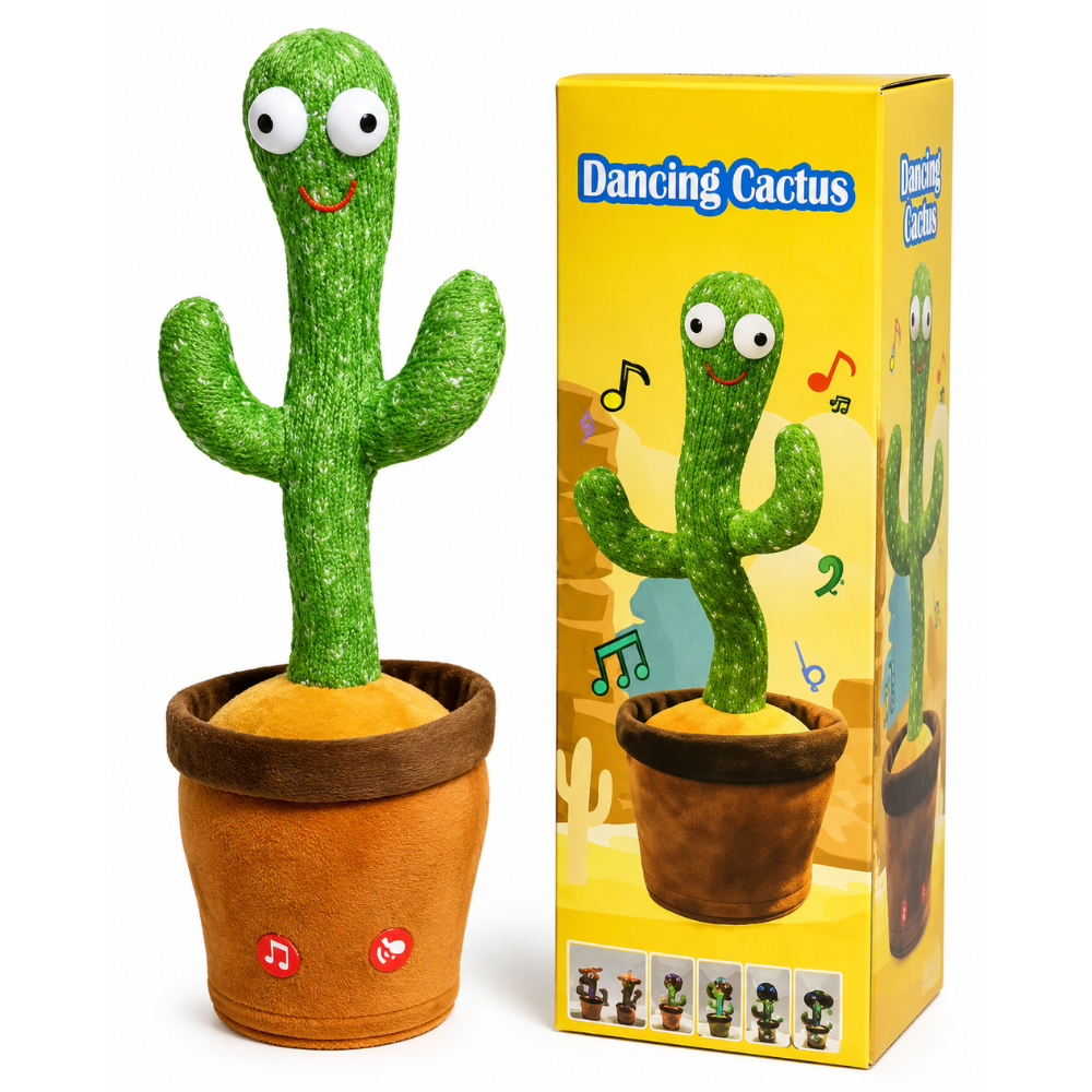 Dancing Cactus Toy – Singing & Talking Plush