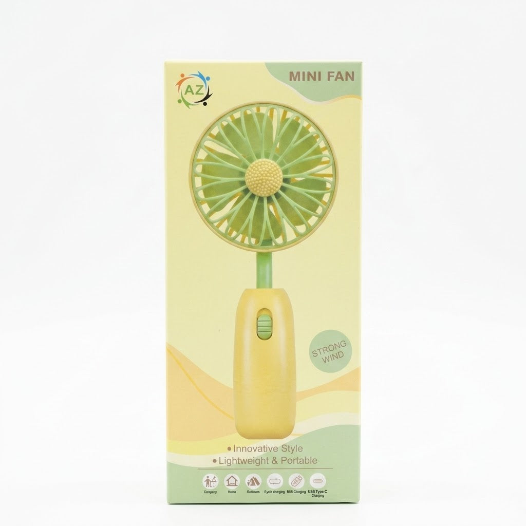 Premium Portable Mini Fan – USB Type-C Rechargeable Handheld Fan