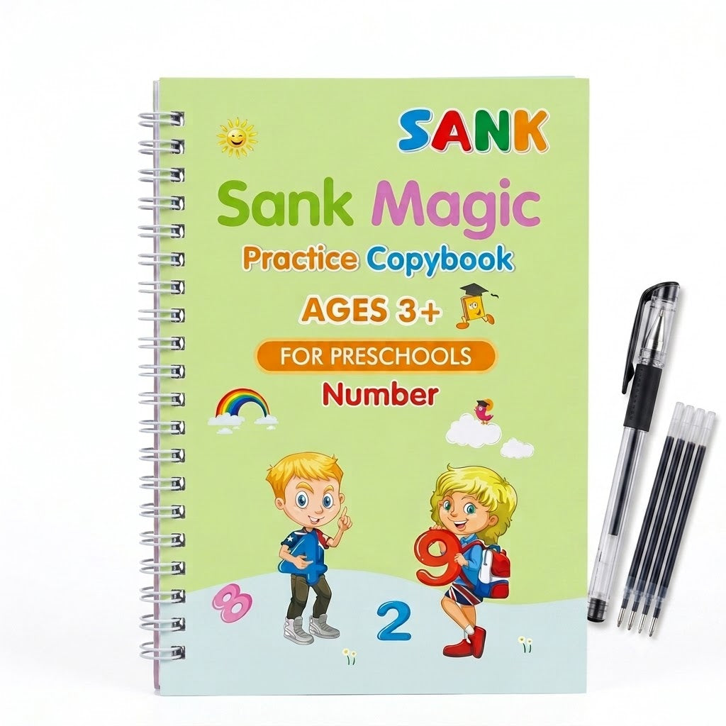 Magic Reusable Kids Copybook | Learning Book for Kids.