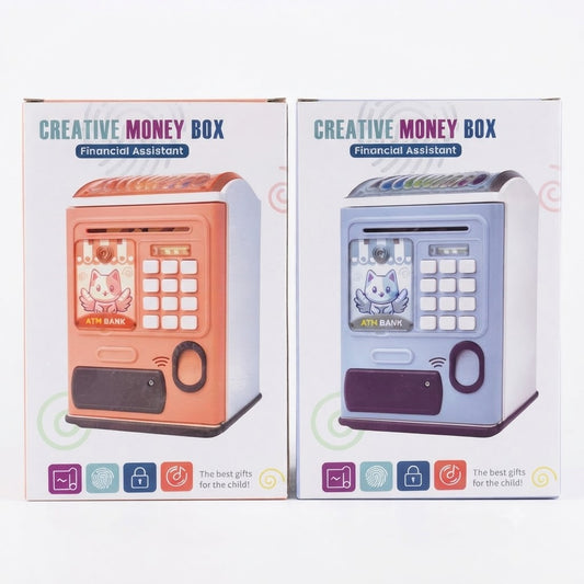Kids ATM Money Bank with Password & Fingerprint Lock