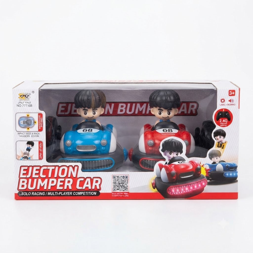 2.4GHz RC Ejection Bumper Car Set – 2 Player Remote Control Battle Cars with Sound