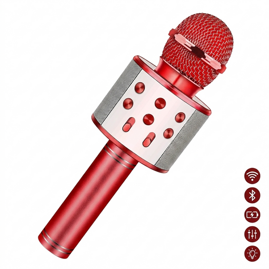 Wireless Bluetooth Karaoke Microphone – Portable Speaker with Echo & Voice Effects